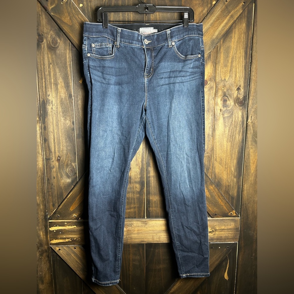 Torrid Jeans 16R Womens Blue Bombshell Skinny Denim Dark Wash Stretch Casual